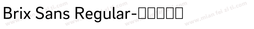 Brix Sans Regular字体转换